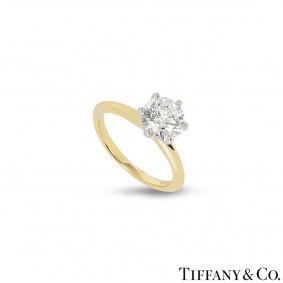 Tiffany & Co. Yellow Gold Diamond Setting Ring 1.67ct G/VVS1 XXX